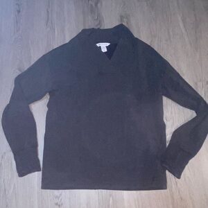 Athleta Men's Black V-Neck Pullover Sweater